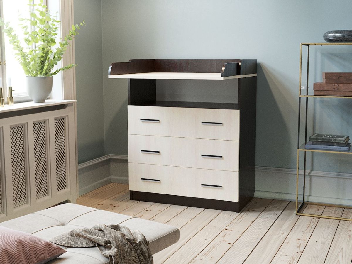 Комод К-1.2 Пеленальный (Венге/Дуб молочный) | фото 2