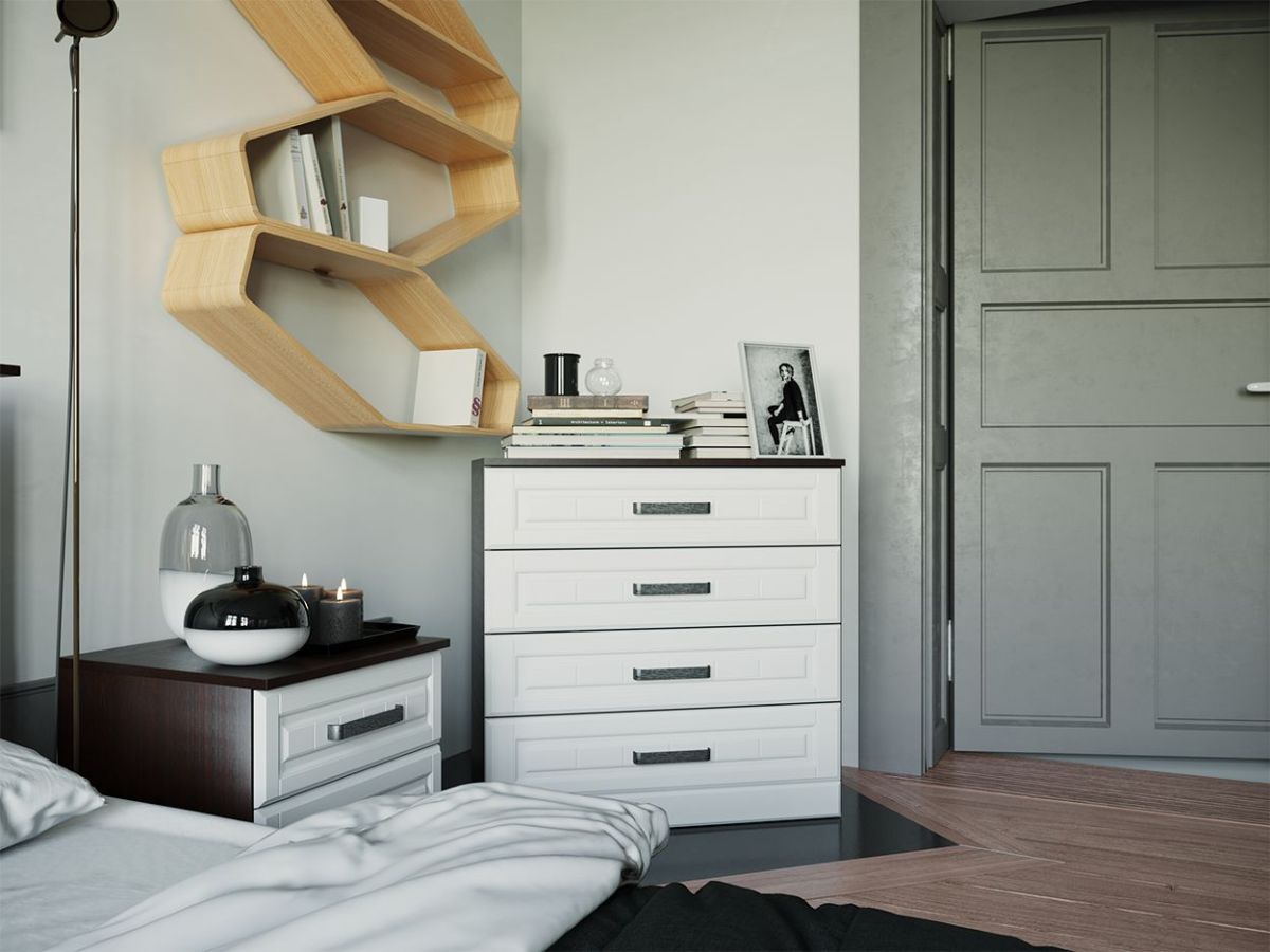 Комод 800 НКМ ВЕНЕЦИЯ-1 Секция-11 (Венге/Белое дерево) | фото 2