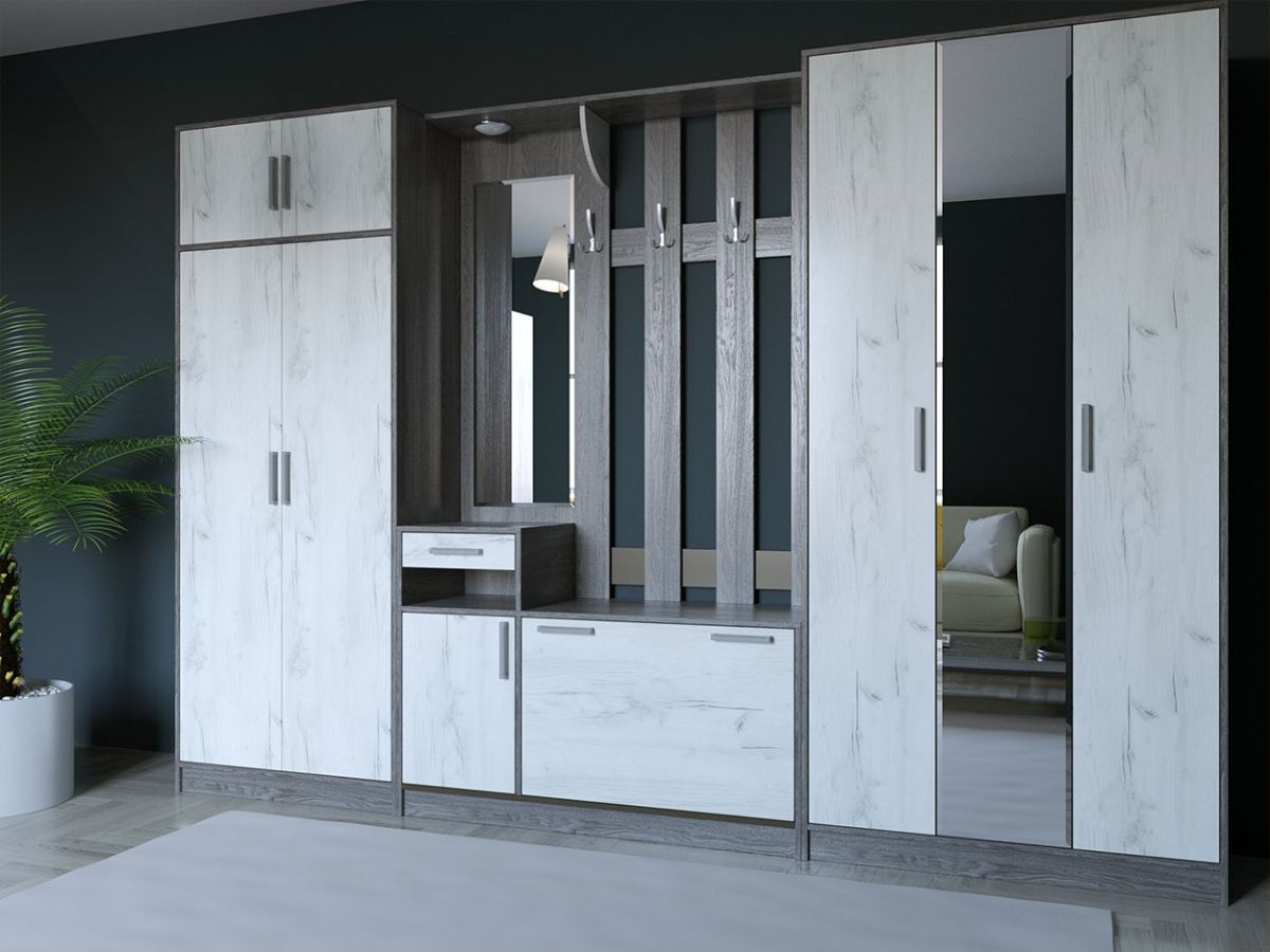 Прихожая ДИАНА-4 сек №14 (Ясень анкор/Дуб эльза) | фото 5