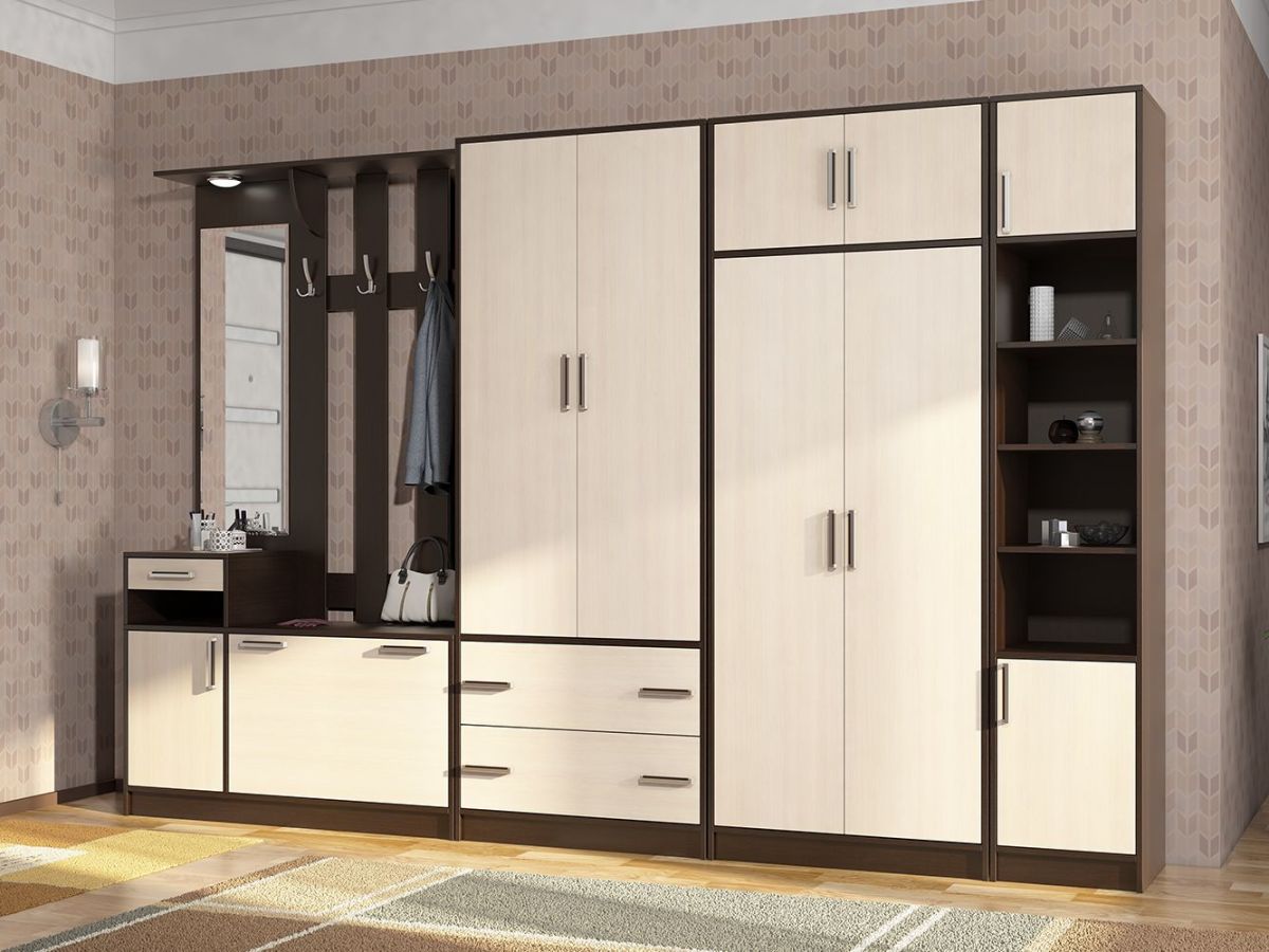 Прихожая ДИАНА-4 сек №3 (Венге/Дуб молочный) | фото 3