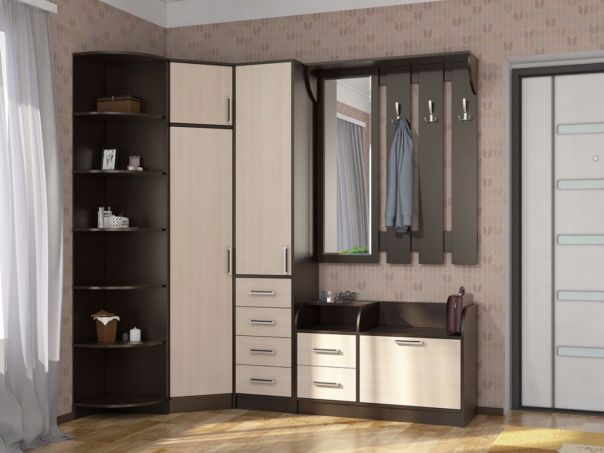 Прихожая ДИАНА-4 сек №5 (Венге/Дуб молочный) | фото 3