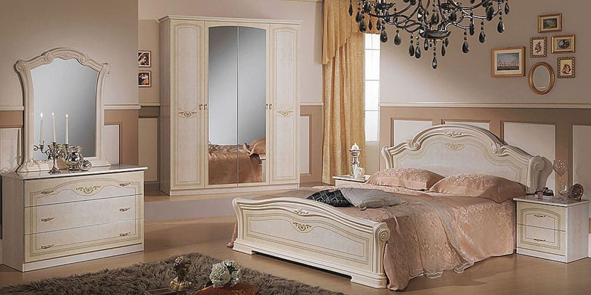 Зеркало в раме к кровати 1600 (08.150) Ирина (беж) | фото 2