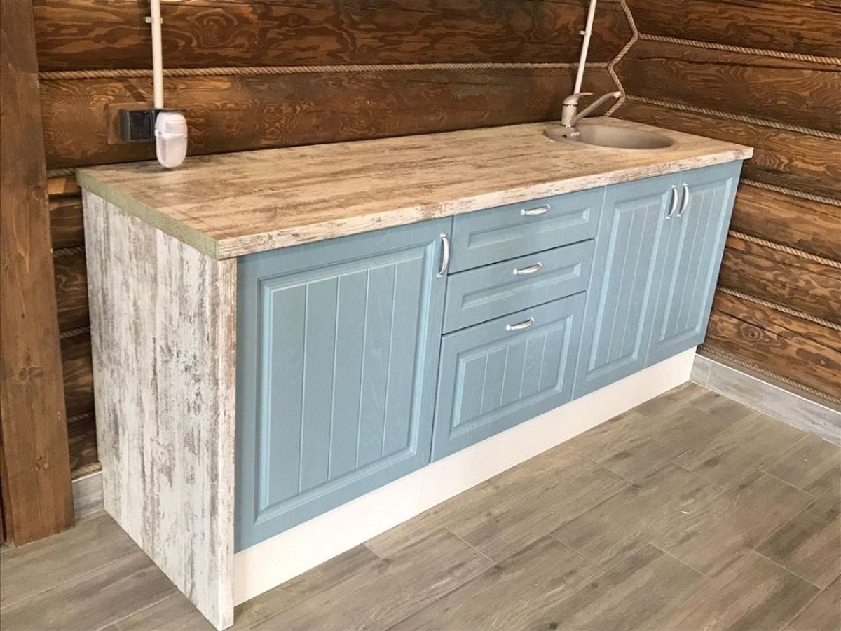 Кухонный гарнитур Принцесса 1500 Арктик/Мурено (модульный) Горизонт | фото 9