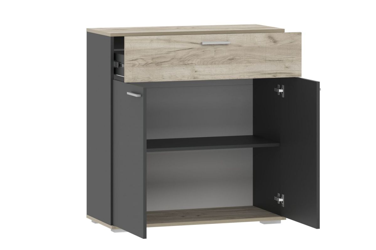 Прихожая "Санти" (модульная) Антрацит/Крафт Серый | фото 7