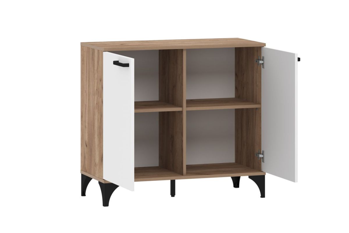 Тумба НМ 013.78 "Марсель" (Меренга/Дуб Крафт Табачный) | фото 2