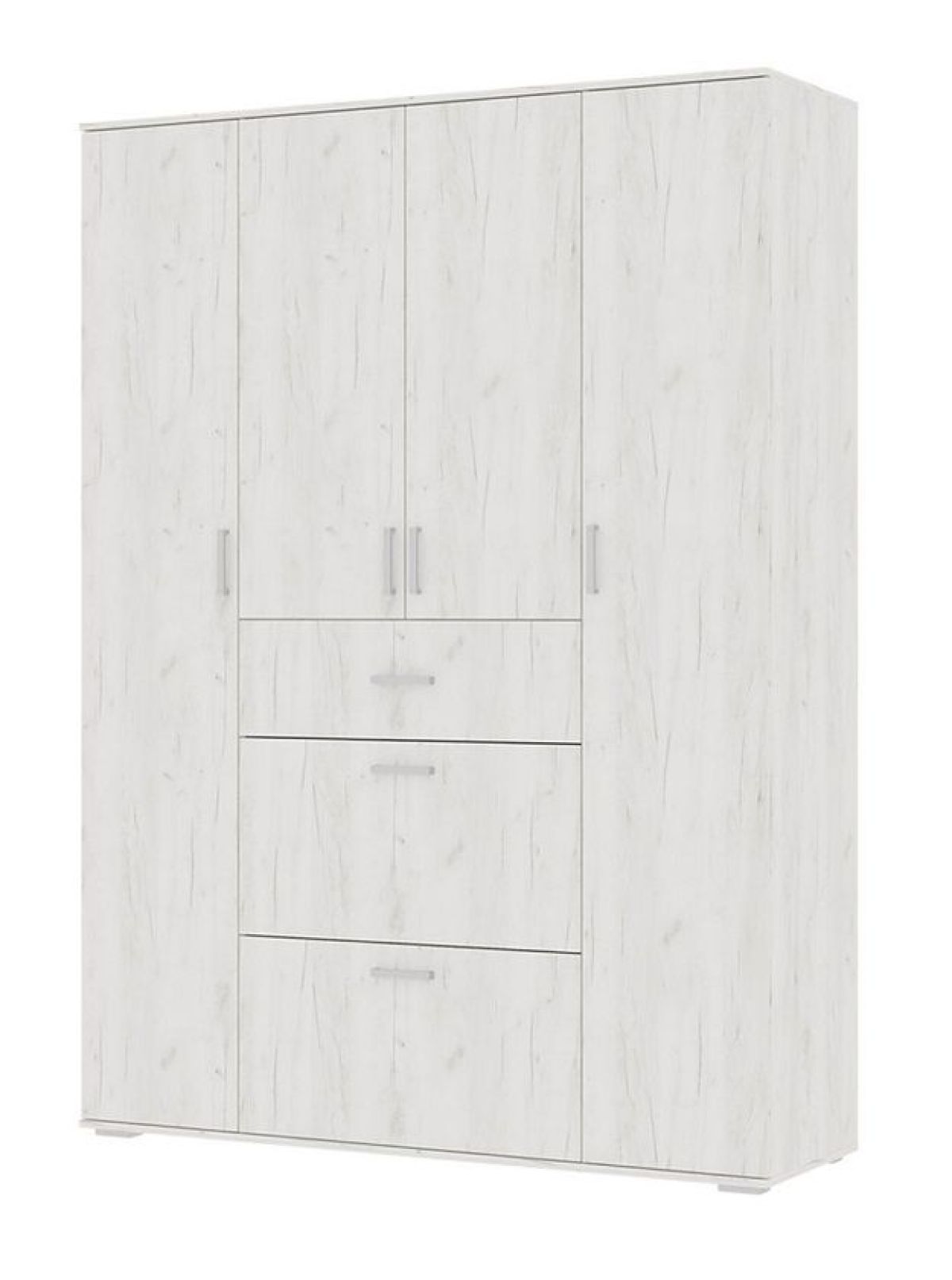 Шкаф Нельсон ШК-03 (Дуб Крафт белый/Дуб Крафт белый) | фото 4