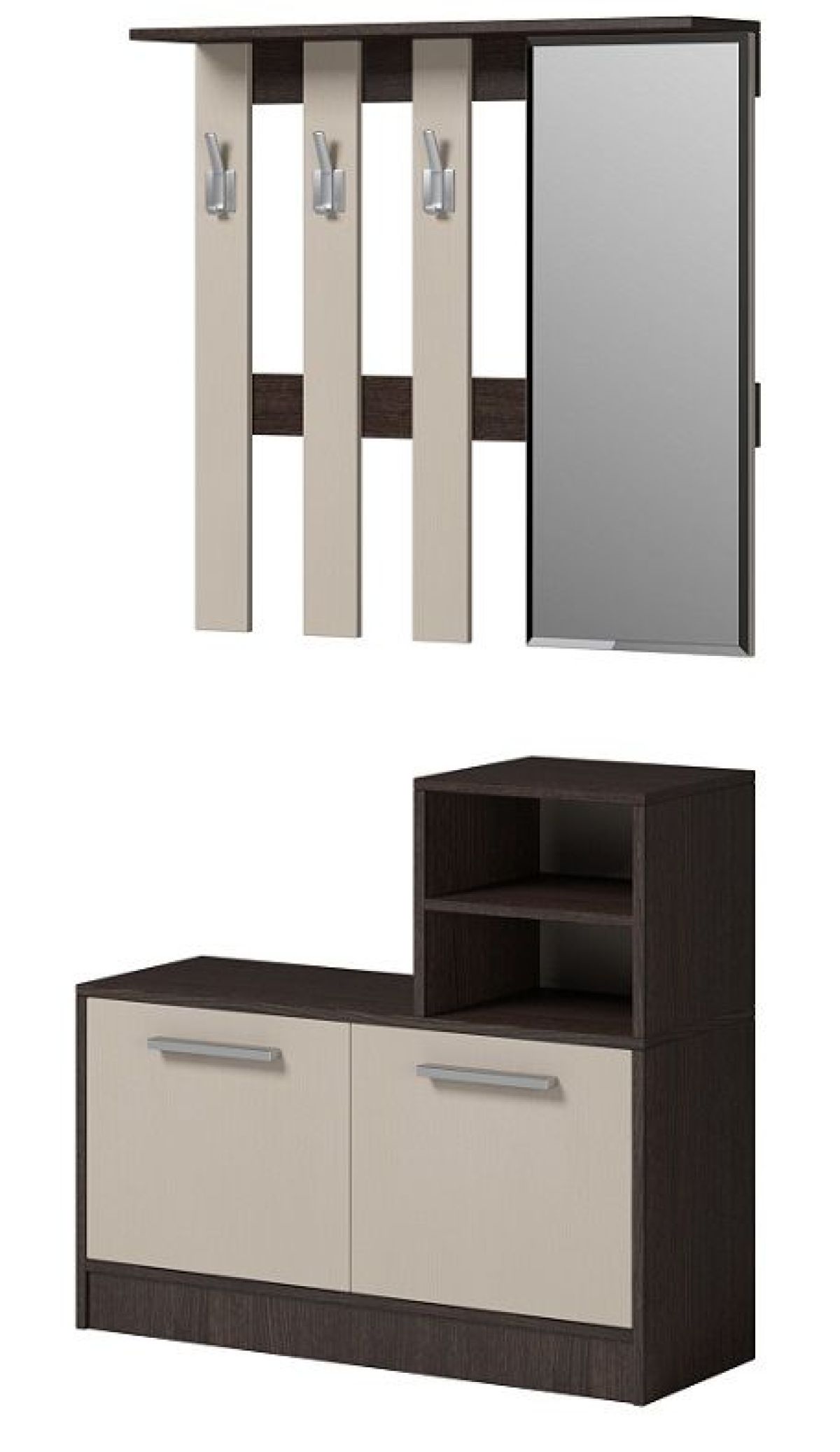 Прихожая Энтер (Венге/Дуб молочный) Комплектация 1 | фото 4