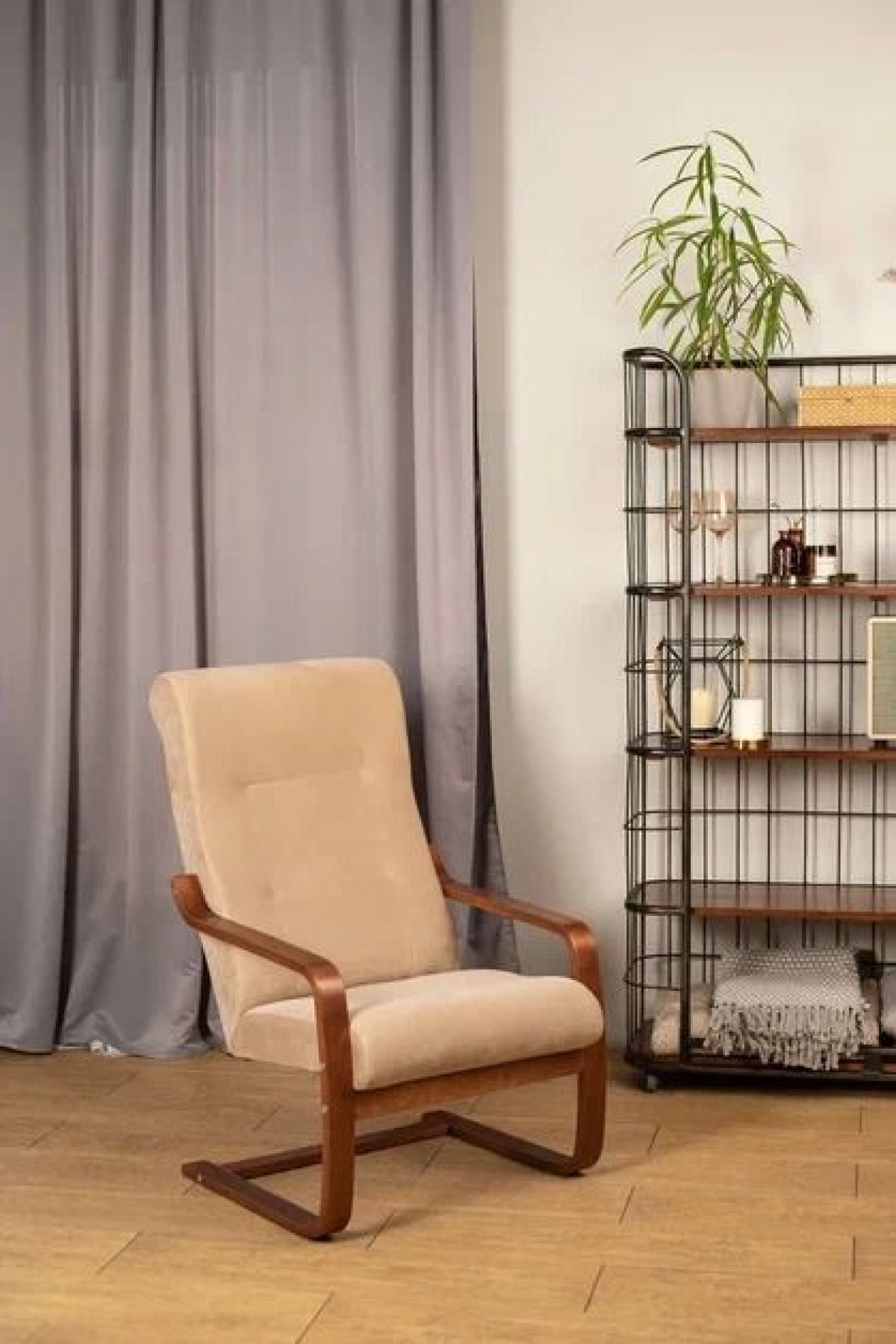 Кресло для отдыха (пружинка) РЕЛАКС 37-Т-Б (песок) | фото 4