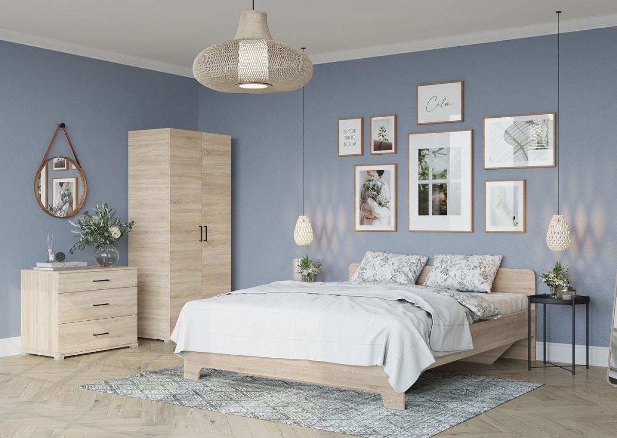 Кровать 1,6 VICTOR + основание (Сонома) | фото 4