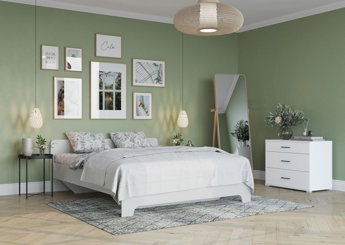 Кровать 1,6 VICTOR + основание (Белый) | фото 4