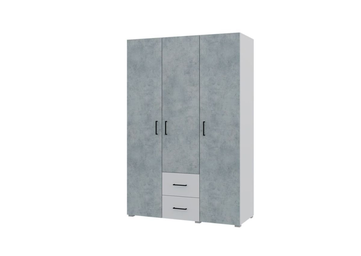 Спальный гарнитур VICTOR (модульный) Белый-Бетон | фото 6