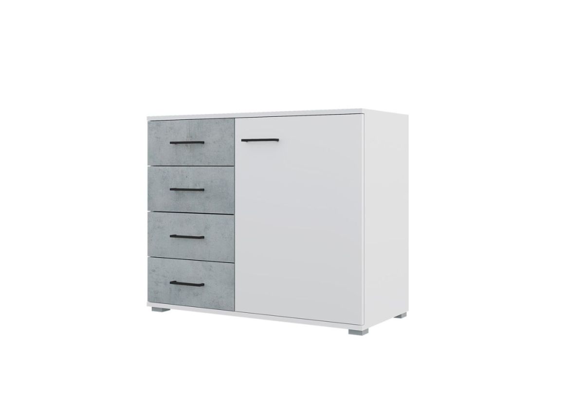 Спальный гарнитур NOVA (модульный) белый/бетон | фото 7