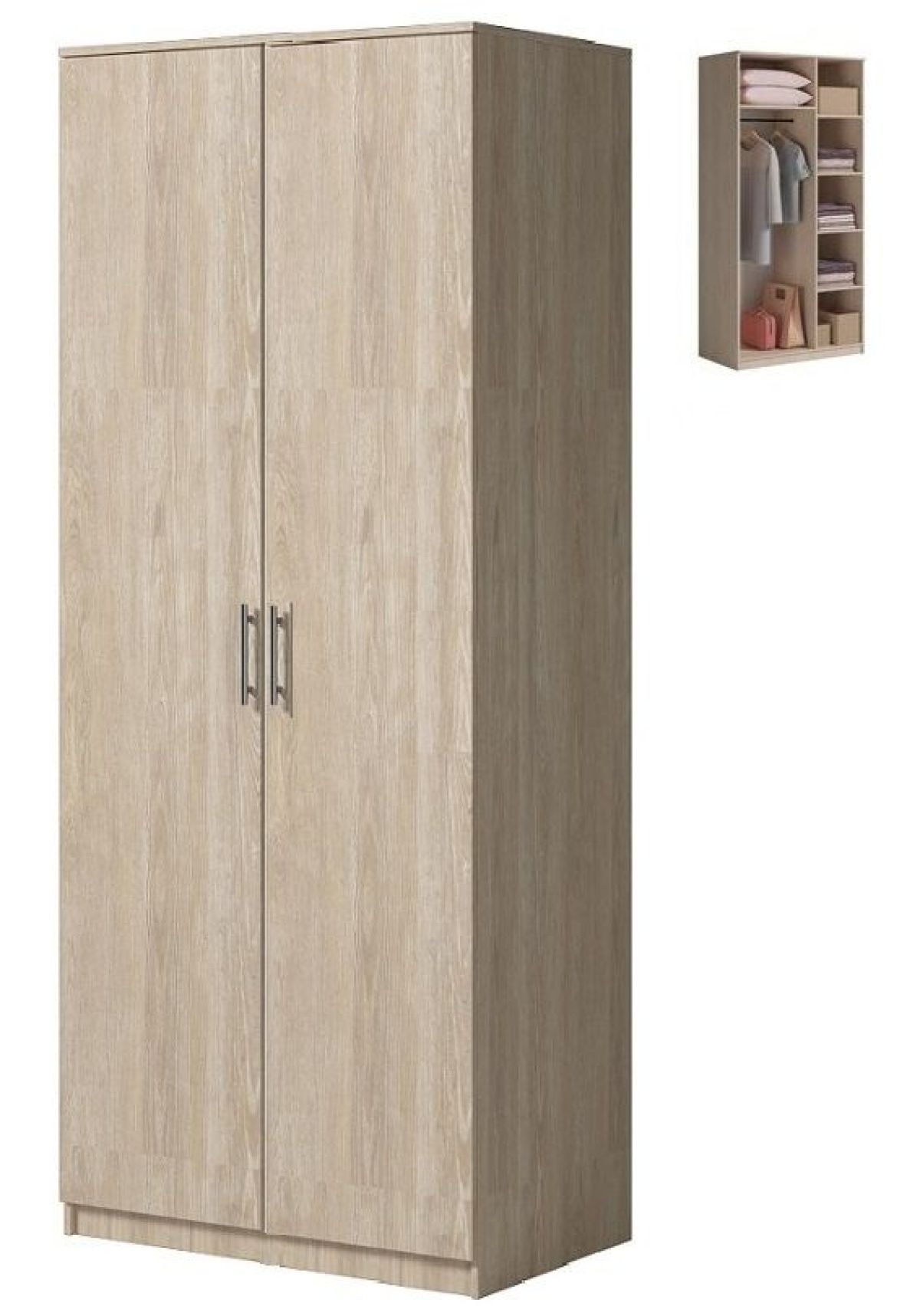 Спальный гарнитур Светлана (Белый/Дуб сонома) | фото 12