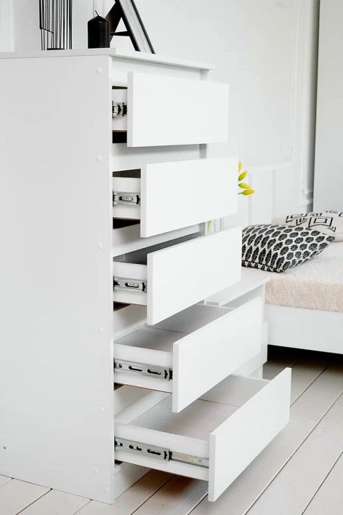 Спальный гарнитур Парус (Белый/Белый) 1400 (Вариант-1) | фото 13