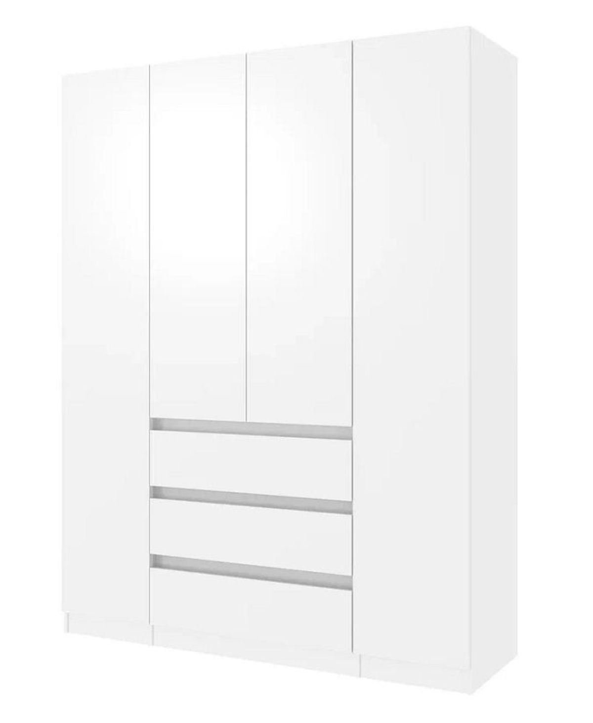 Спальный гарнитур Парус (Белый/Белый) 1400 (Вариант-2) | фото 4