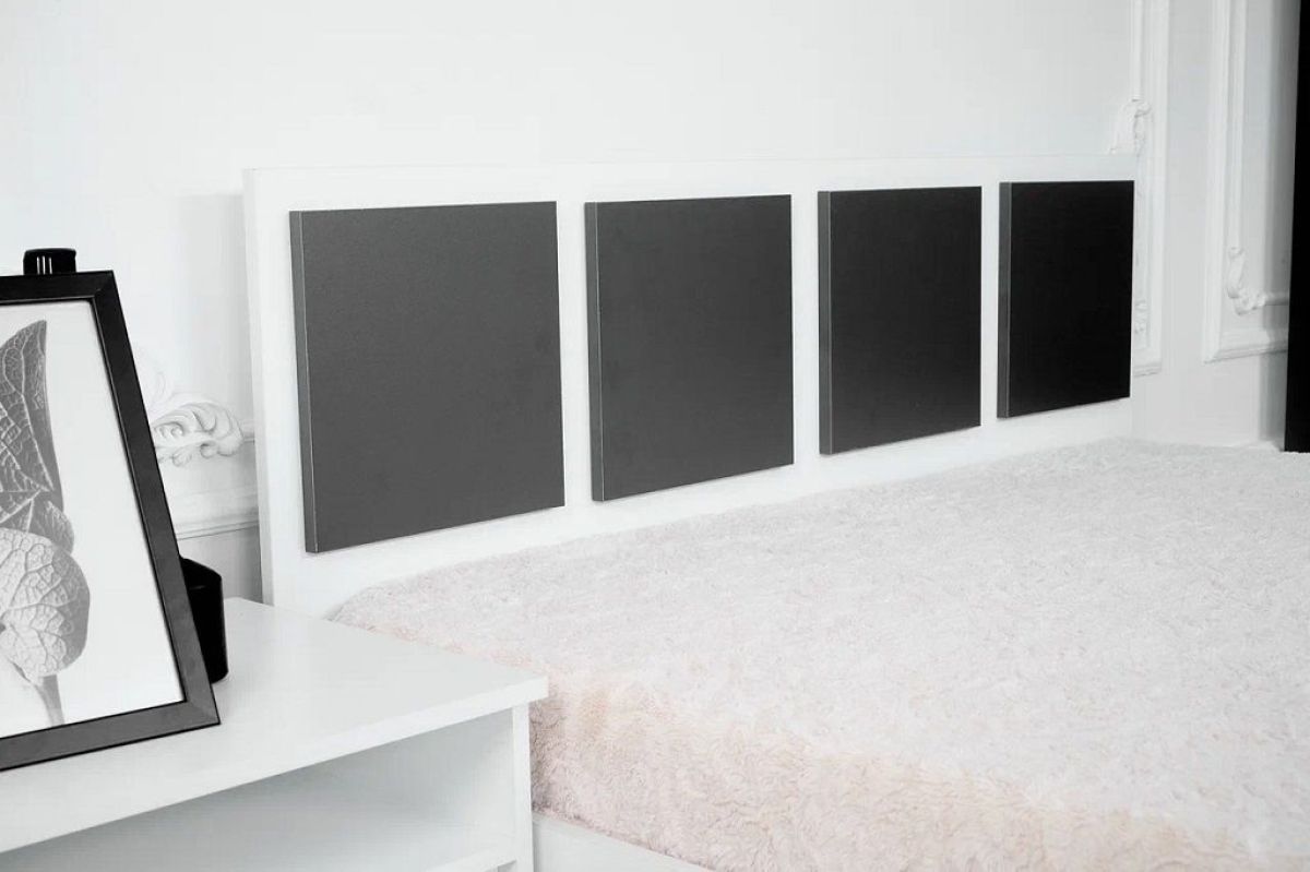 Спальный гарнитур Парус (Белый/Графит) 1400 (Вариант-1) | фото 8