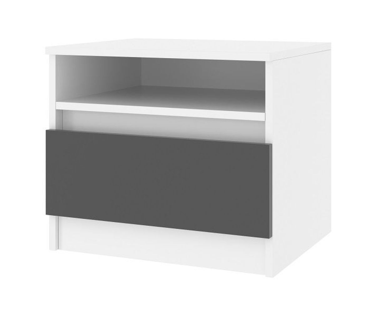 Спальный гарнитур Парус (Белый/Графит) 1400 (Вариант-1) | фото 3