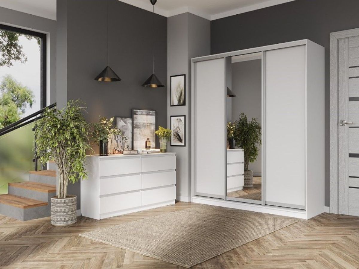 Комод с 6 ящиками 1200 "Бьянко" (Белый лофт) | фото 2