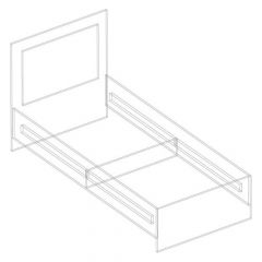 ВИТА Кровать каркас (темно серый) | фото 2