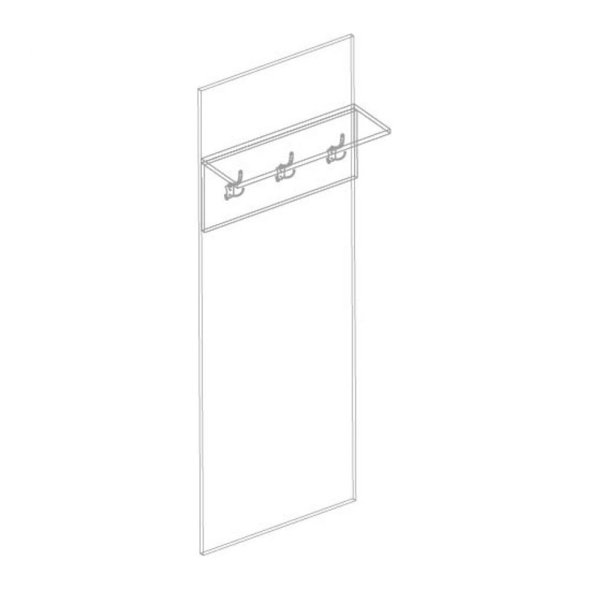 ВИТА Панель под вешалки 600 (темно серый) | фото 2