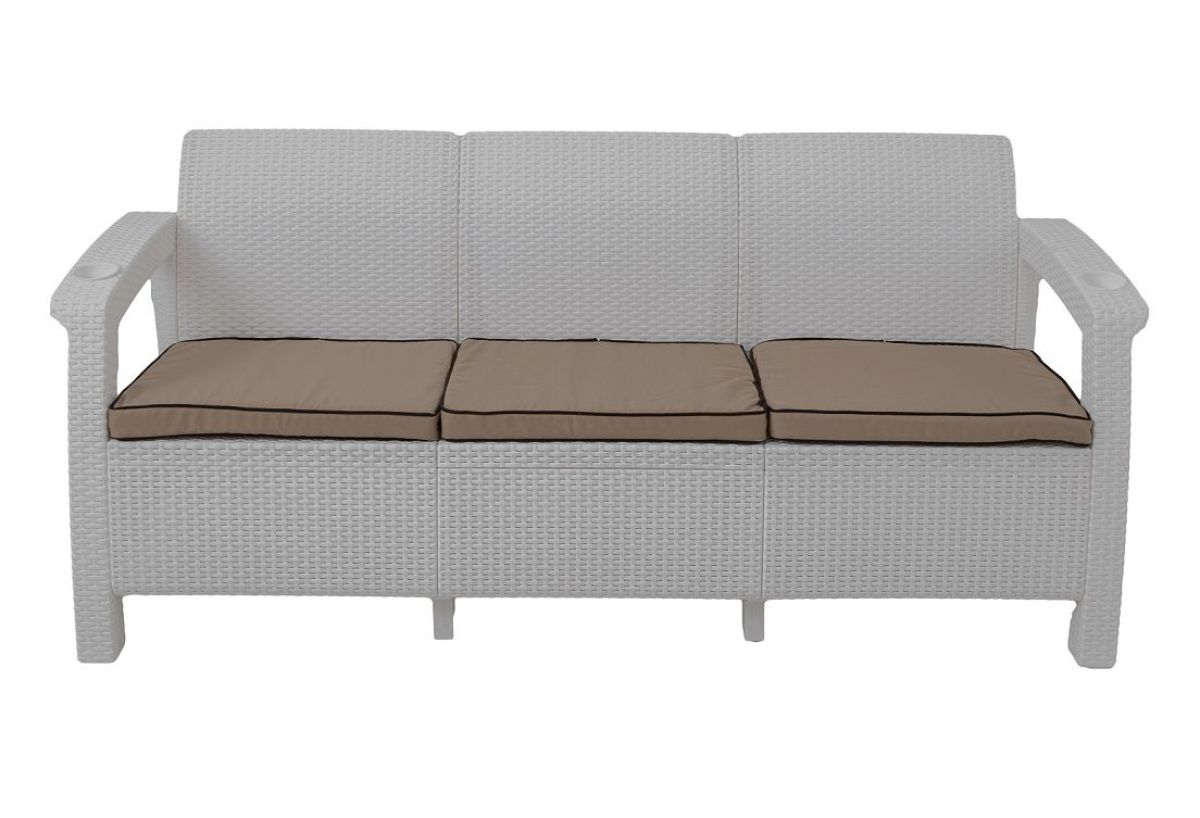 Диван Yalta Premium Sofa 3 Set (Ялта) белый (+подушки под спину) | фото 2