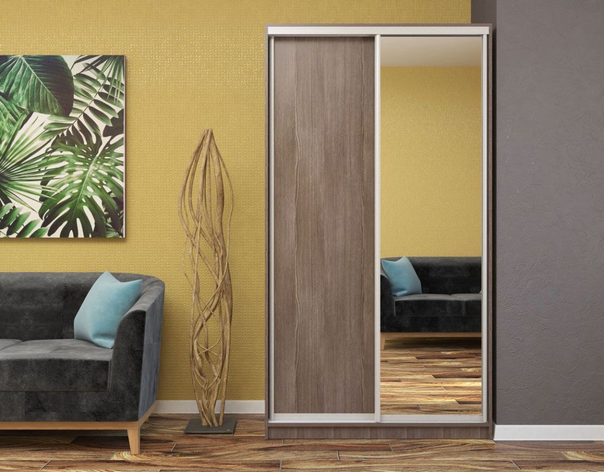 Шкаф-купе Ксения 1200 ЛДСП/Зеркало (ЛДСП 2 кат.) | фото 7