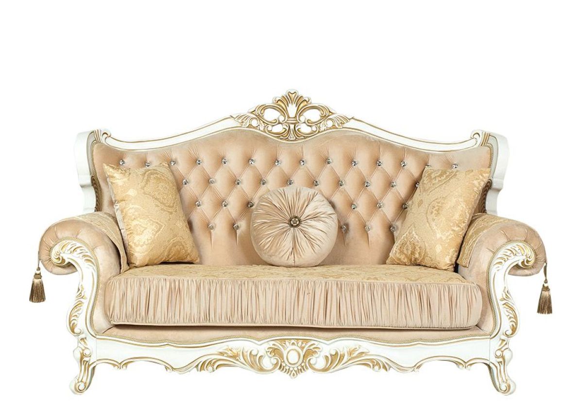 Комплект мягкой мебели Эсмеральда 3+1+1 (Крем) Механизм Ифагрид | фото 2