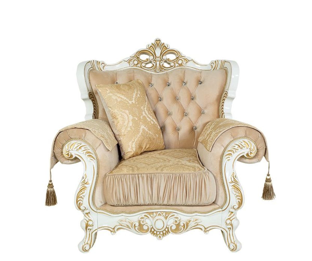 Комплект мягкой мебели Эсмеральда 3+1+1 (Крем) Механизм Ифагрид | фото 3