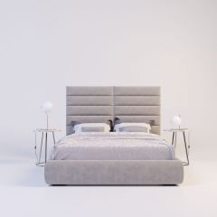 Мягкие панели ПОЛОСЫ ПРЯМЫЕ 15*90 (4 шт.) для спальни | фото 10