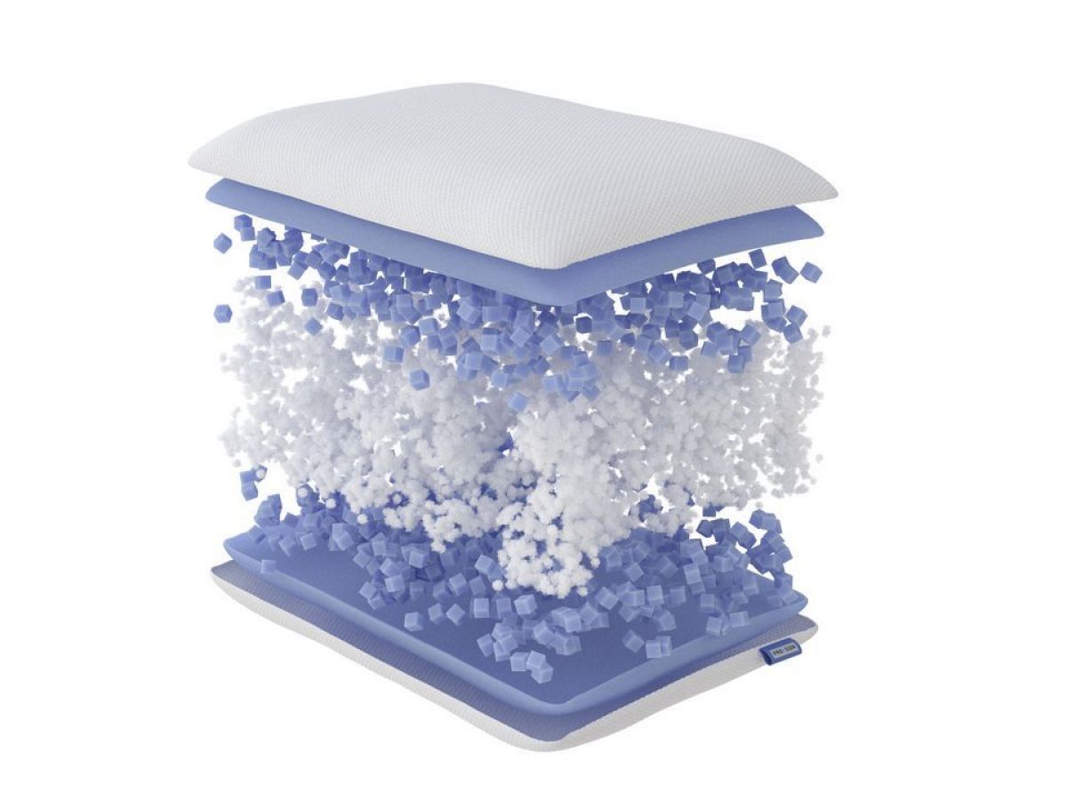 PROxSON Подушка Air Twin (Трикотаж Несъемный Memocoat + съемный трикотаж) 50x70 | фото 3