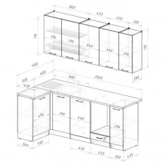 АСАЯ Кухонный гарнитур Прайм 2 400 (1100*2000 мм) ПМ | фото 2