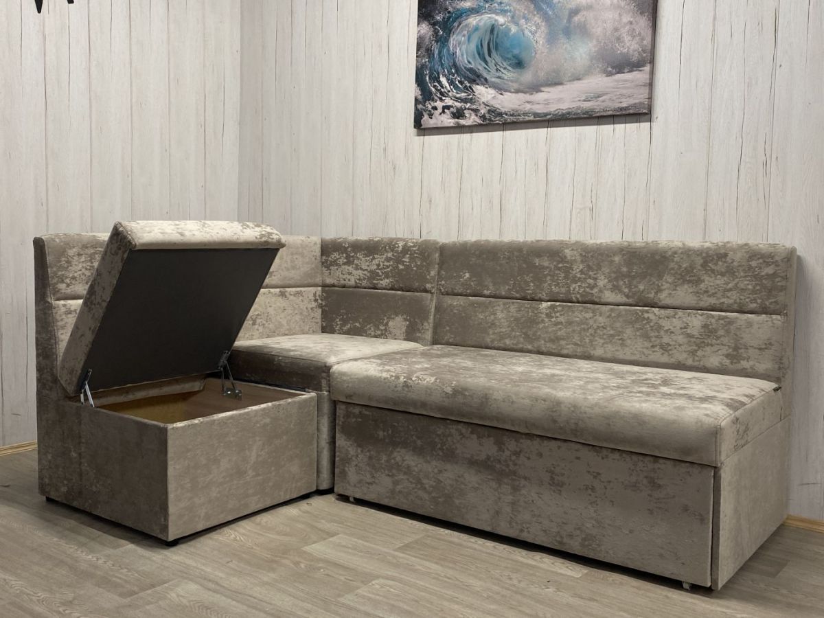 Кухонный уголок Уют-ЛЮКС со спальным местом (ППУ) велюр Candy 4 | фото 3