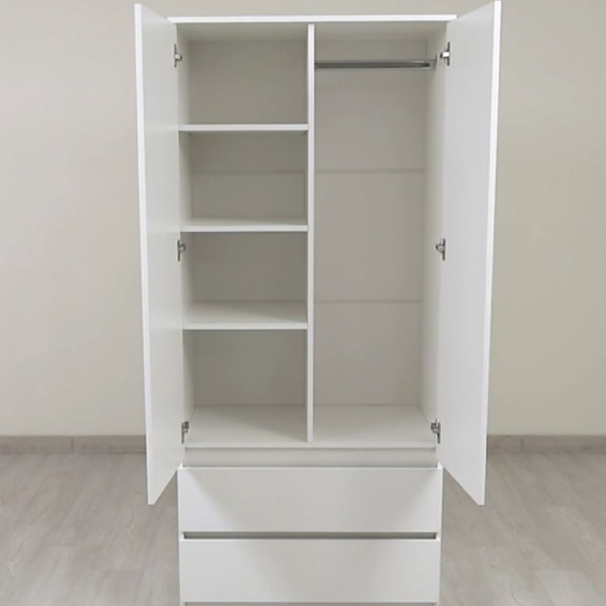 Шкаф 2-х створчатый Симпл ШК-03 (белый) | фото 8