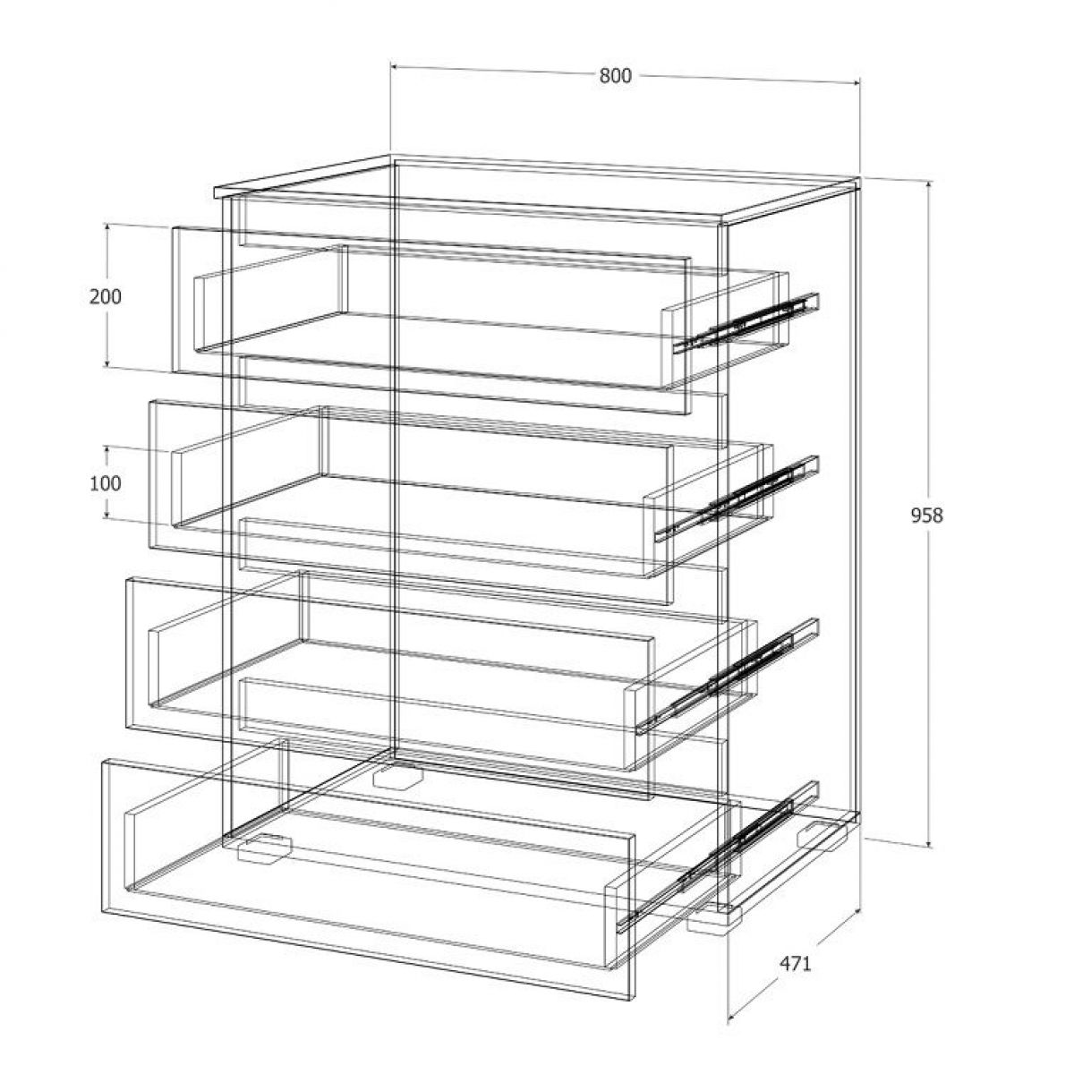 Спальный гарнитур Лиана (Дуб Крафт Белый/Дуб Крафт Золотой) | фото 9