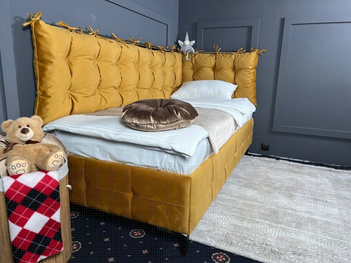 СВЕТЛАНА 3 Кровать угловая (Горчичный) | фото 4