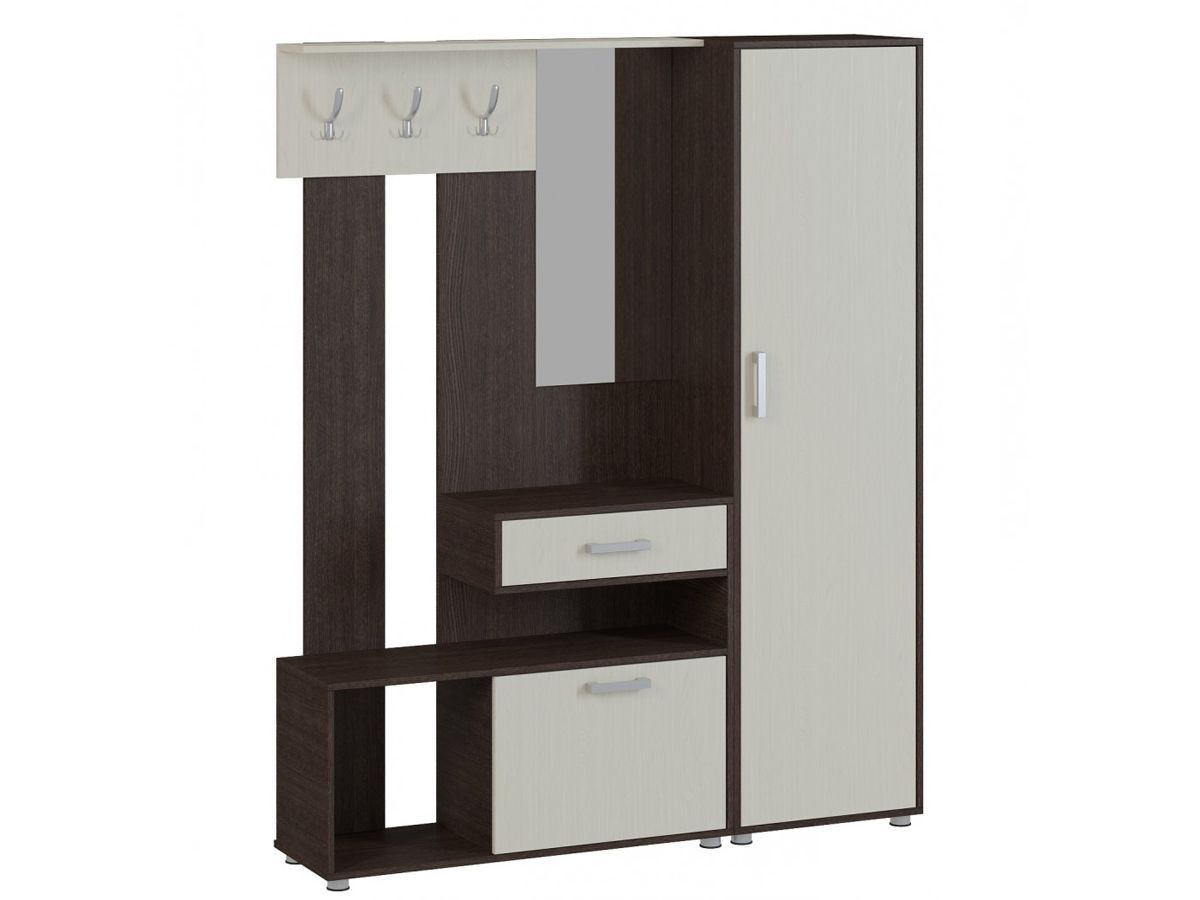 ЭНТЕР 1 Прихожая (модульная) дуб молочный/венге | фото 2