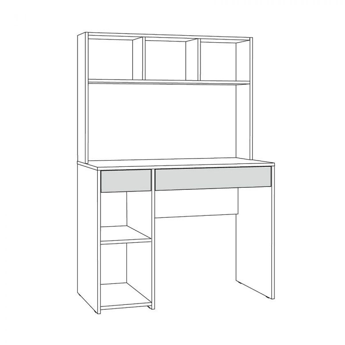 Стол компьютерный 12.77 F Комфорт (Дуб Золотой CRAFT) | фото 2