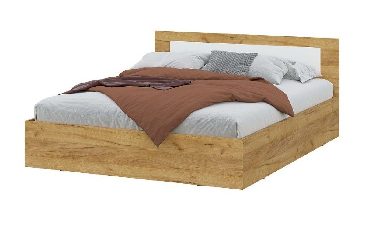 Спальный гарнитур Дольче (Дуб Золотой/Белый) модульный | фото 3