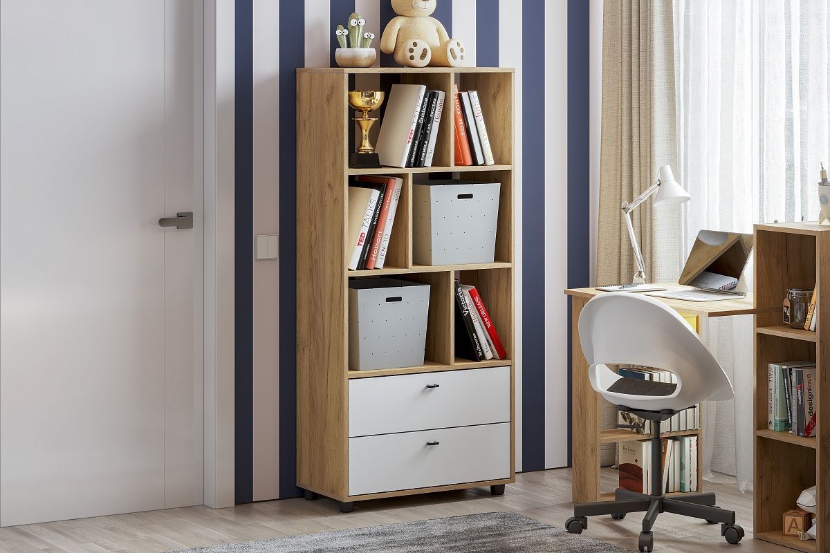 МИЛАН Детская (Дуб Золотой/Белый матовый) | фото 53