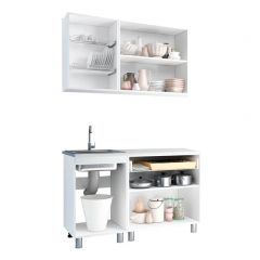 Кухня Айсбери 1.2 м (Белый/Дуб Сонома) | фото 2