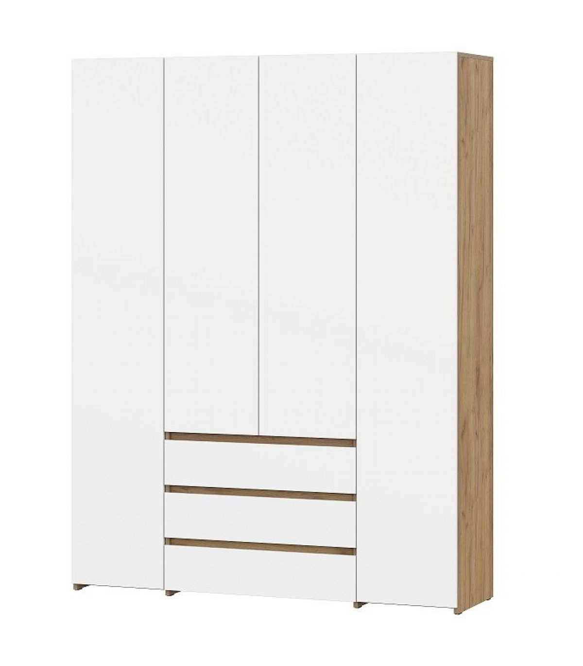 НЕКСТ 1 Спальный гарнитур (модульный) Дуб Золотой/Белый | фото 16