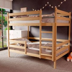 Кровать двухъярусная без крыши 80*190 без покраски | фото 2