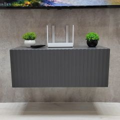 Тумба подвесная под ТВ LINES MTV1-MA 750 Темно-серый (Графит-M 10.1.25) | фото 7