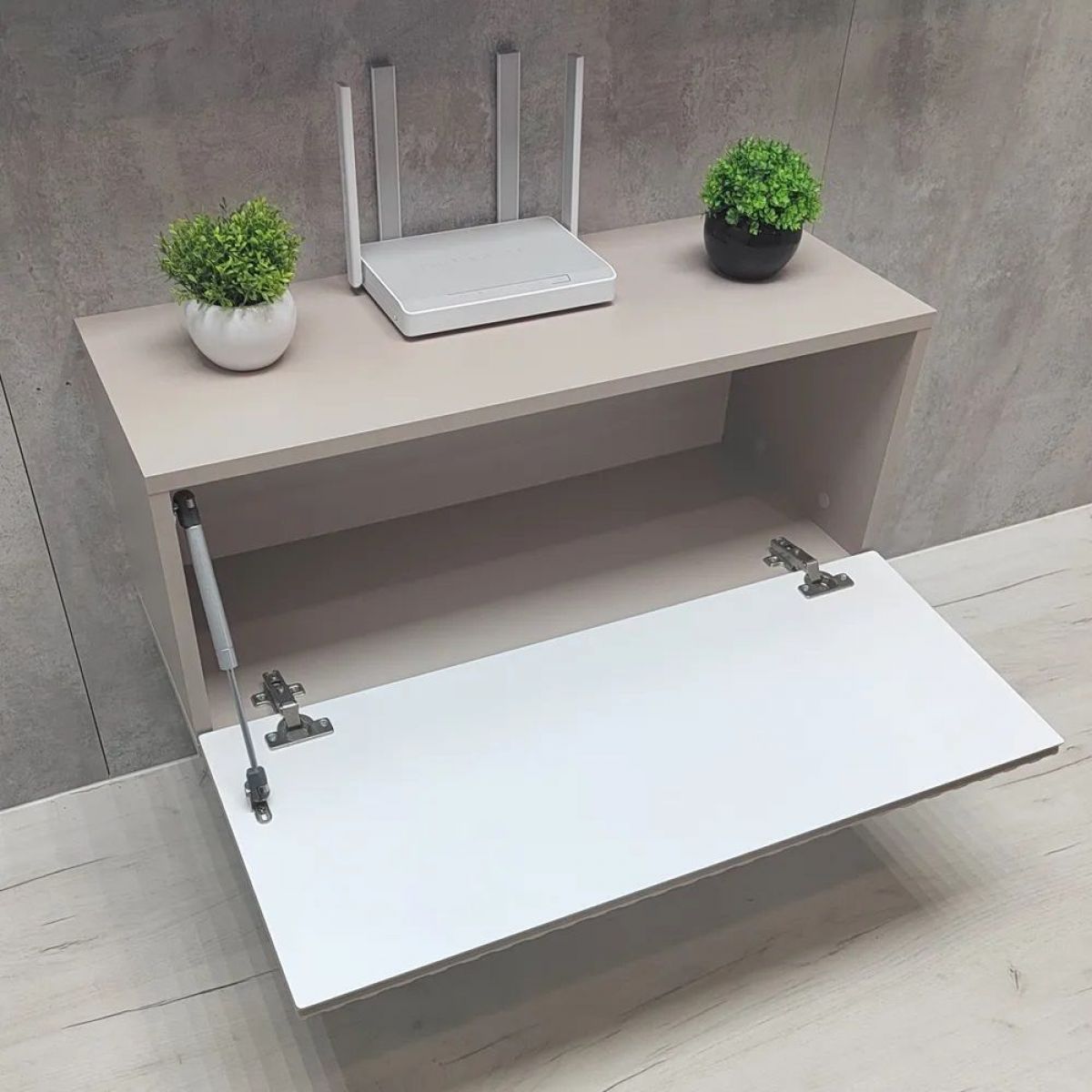 Тумба подвесная под ТВ LINES MTV1-MA 750 Бежевый (Леда-М 10.1.5) | фото 3