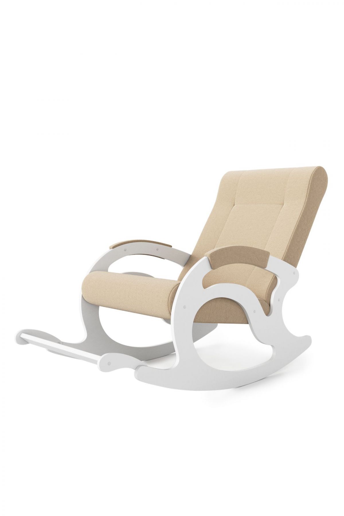 Кресло-качалка Тироль 12-Т-П (ткань/белые) ПЕСОК | фото 2