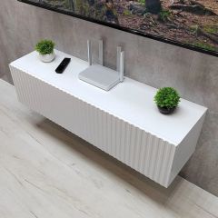 Тумба подвесная под ТВ LINES MTV4-MA 1150 Белый глянец (Белый-M 10.1.1) | фото 8