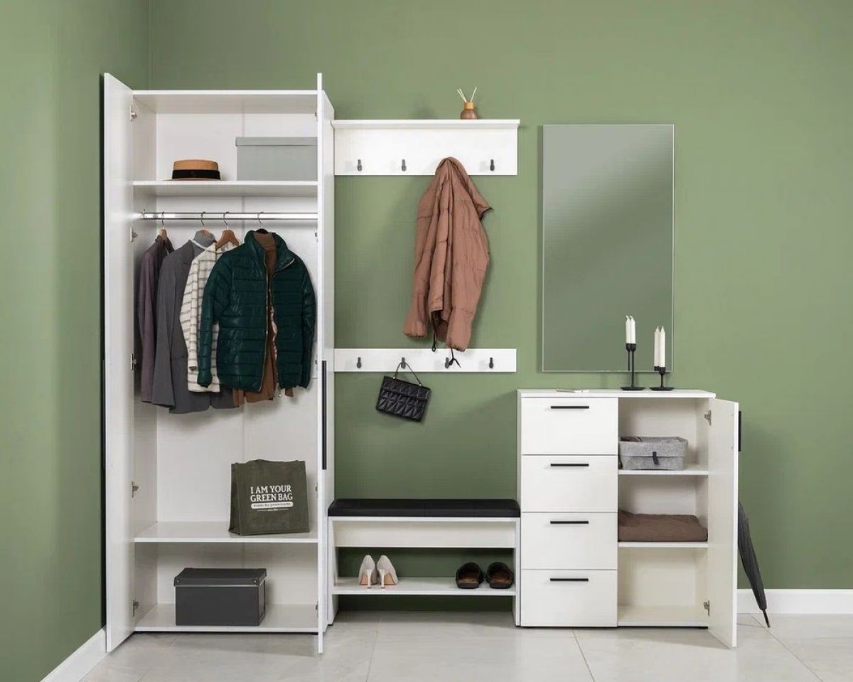 ЭЙР прихожая (модульная) Белый Шагрень | фото 2