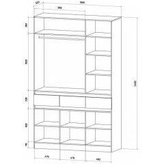 ЛЕНОРА Спальный гарнитур (модульный) кашемир | фото 9