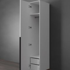 Шкаф Linnea MHR-1-3 2050х400х510 (Белый-М 11.1.2) | фото 5