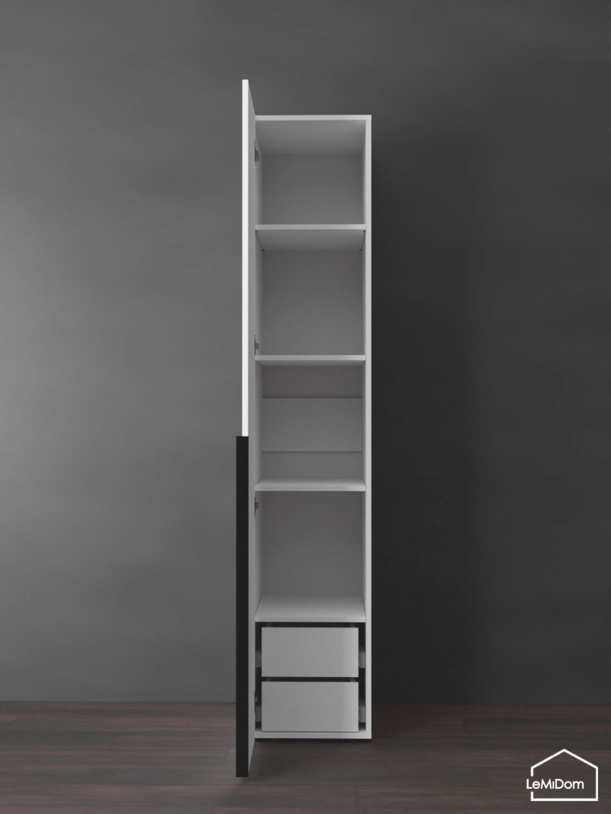 Шкаф Linnea MHR-1-4 2050х400х510 (Белый-М 11.1.1) | фото 7